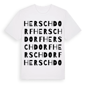 Herschdorf ordlek t-shirt – ekologisk bomull t-shirt från Pinshirt