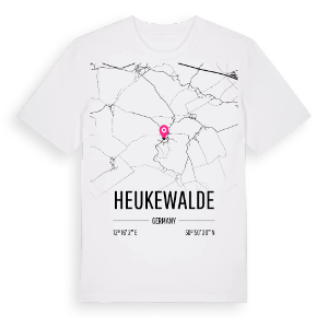 Heukewalde karta t-shirt – ekologisk bomull t-shirt från Pinshirt