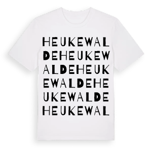 Heukewalde ordlek t-shirt – ekologisk bomull t-shirt från Pinshirt
