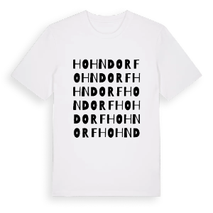 Hohndorf ordlek t-shirt – ekologisk bomull t-shirt från Pinshirt