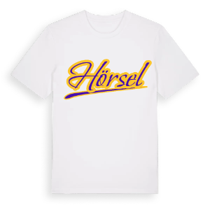 Hörsel baseball t-shirt – ekologisk bomull t-shirt från Pinshirt