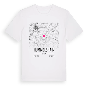 Hummelshain karta t-shirt – ekologisk bomull t-shirt från Pinshirt