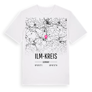 Ilm-Kreis karta t-shirt – ekologisk bomull t-shirt från Pinshirt