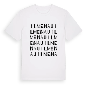 Ilmenau ordlek t-shirt – ekologisk bomull t-shirt från Pinshirt