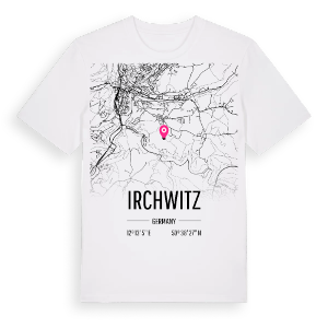 Irchwitz karta t-shirt – ekologisk bomull t-shirt från Pinshirt