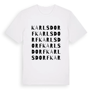 Karlsdorf ordlek t-shirt – ekologisk bomull t-shirt från Pinshirt