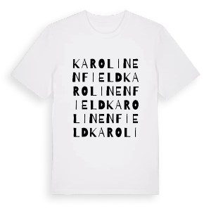 Karolinenfield ordlek t-shirt – ekologisk bomull t-shirt från Pinshirt