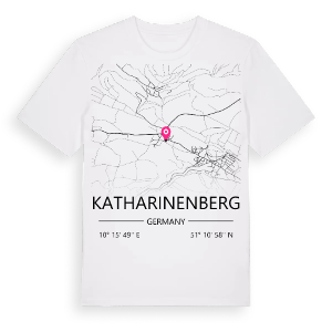 Katharinenberg karta t-shirt – ekologisk bomull t-shirt från Pinshirt