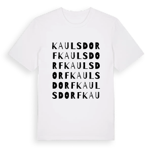 Kaulsdorf ordlek t-shirt – ekologisk bomull t-shirt från Pinshirt