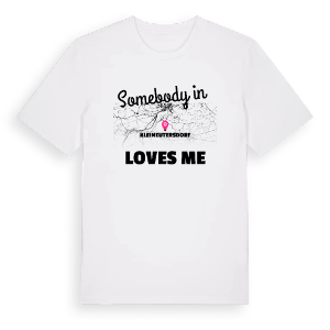 Någon i Kleineutersdorf älskar mig t-shirt – ekologisk bomull t-shirt från Pinshirt