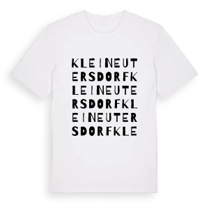 Kleineutersdorf ordlek t-shirt – ekologisk bomull t-shirt från Pinshirt
