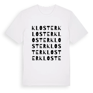 Kloster ordlek t-shirt – ekologisk bomull t-shirt från Pinshirt