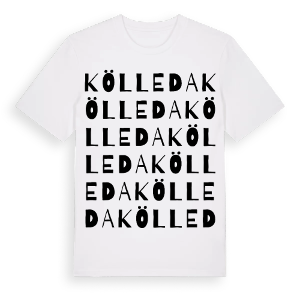 Kölleda ordlek t-shirt – ekologisk bomull t-shirt från Pinshirt