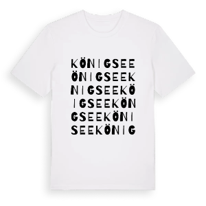 Königsee ordlek t-shirt – ekologisk bomull t-shirt från Pinshirt