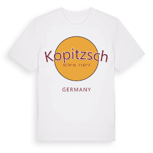 Kopitzsch cirkel t-shirt – ekologisk bomull t-shirt från Pinshirt