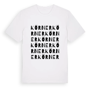 Körner ordlek t-shirt – ekologisk bomull t-shirt från Pinshirt