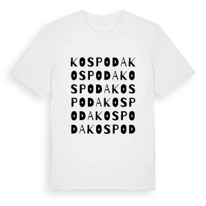 Kospoda ordlek t-shirt – ekologisk bomull t-shirt från Pinshirt
