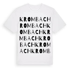 Krombach ordlek t-shirt – ekologisk bomull t-shirt från Pinshirt