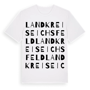 Landkreis Eichsfeld ordlek t-shirt – ekologisk bomull t-shirt från Pinshirt