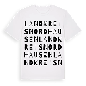 Landkreis Nordhausen ordlek t-shirt – ekologisk bomull t-shirt från Pinshirt