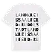 Landkreis Saalfeld-Rudolstadt ordlek t-shirt