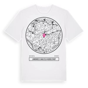 Landkreis Saalfeld-Rudolstadt t-shirt – ekologisk bomull t-shirt från Pinshirt
