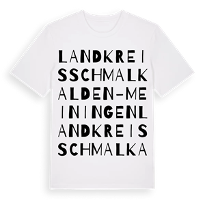 Landkreis Schmalkalden-Meiningen ordlek t-shirt – ekologisk bomull t-shirt från Pinshirt
