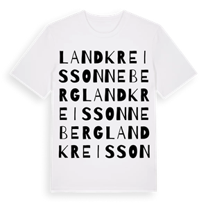 Landkreis Sonneberg ordlek t-shirt – ekologisk bomull t-shirt från Pinshirt