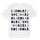 Landkreis Weimarer Land ordlek t-shirt