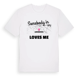 Någon i Langenroda älskar mig t-shirt – ekologisk bomull t-shirt från Pinshirt