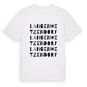 Langenwetzendorf ordlek t-shirt – ekologisk bomull t-shirt från Pinshirt