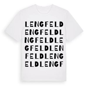 Lengfeld ordlek t-shirt – ekologisk bomull t-shirt från Pinshirt