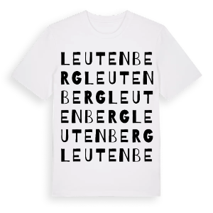 Leutenberg ordlek t-shirt – ekologisk bomull t-shirt från Pinshirt