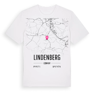 Lindenberg karta t-shirt – ekologisk bomull t-shirt från Pinshirt
