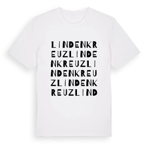 Lindenkreuz ordlek t-shirt – ekologisk bomull t-shirt från Pinshirt