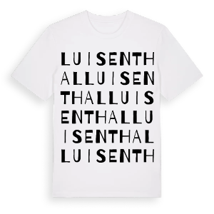 Luisenthal ordlek t-shirt – ekologisk bomull t-shirt från Pinshirt