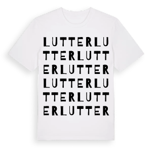 Lutter ordlek t-shirt – ekologisk bomull t-shirt från Pinshirt