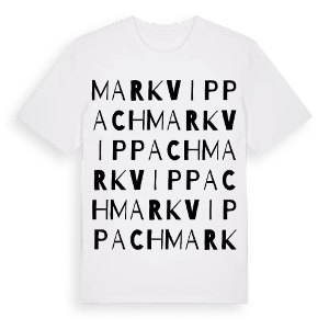 Markvippach ordlek t-shirt – ekologisk bomull t-shirt från Pinshirt
