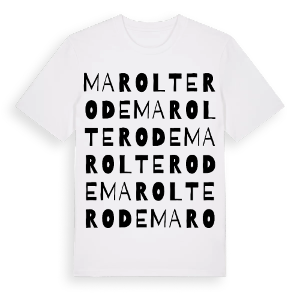 Marolterode ordlek t-shirt – ekologisk bomull t-shirt från Pinshirt