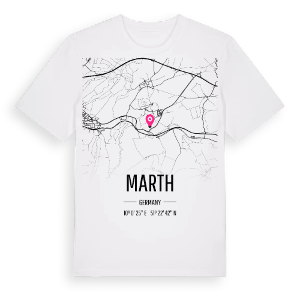 Marth karta t-shirt – ekologisk bomull t-shirt från Pinshirt