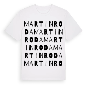 Martinroda ordlek t-shirt – ekologisk bomull t-shirt från Pinshirt