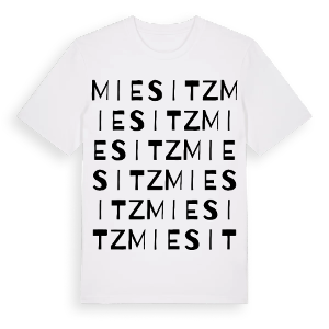 Miesitz ordlek t-shirt – ekologisk bomull t-shirt från Pinshirt