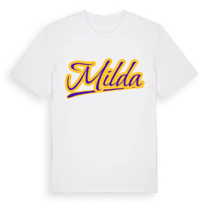 Milda baseball t-shirt – ekologisk bomull t-shirt från Pinshirt