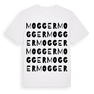 Mogger ordlek t-shirt – ekologisk bomull t-shirt från Pinshirt