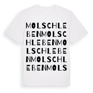 Molschleben ordlek t-shirt – ekologisk bomull t-shirt från Pinshirt