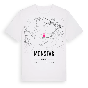 Monstab karta t-shirt – ekologisk bomull t-shirt från Pinshirt