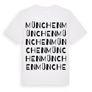 München ordlek t-shirt – ekologisk bomull t-shirt från Pinshirt