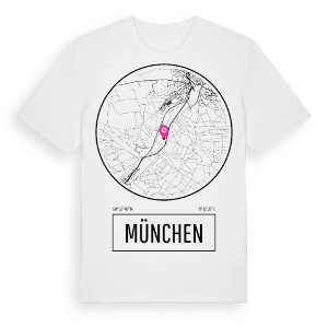 München t-shirt – ekologisk bomull t-shirt från Pinshirt
