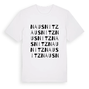 Nausnitz ordlek t-shirt – ekologisk bomull t-shirt från Pinshirt