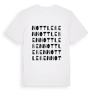 Nottleben ordlek t-shirt – ekologisk bomull t-shirt från Pinshirt